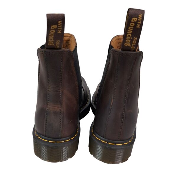 Dr. Martens 2976 BEX Crazy Horse Chelsea Boot, Dark Brown Mens Size 11 - Picture 11 of 12